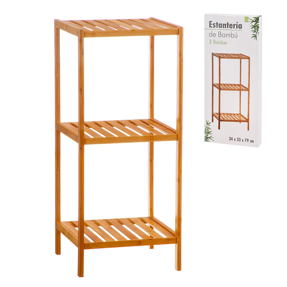 ESTANTERIA DE BAMBU DE 3 BALDAS CAISON - Ítem