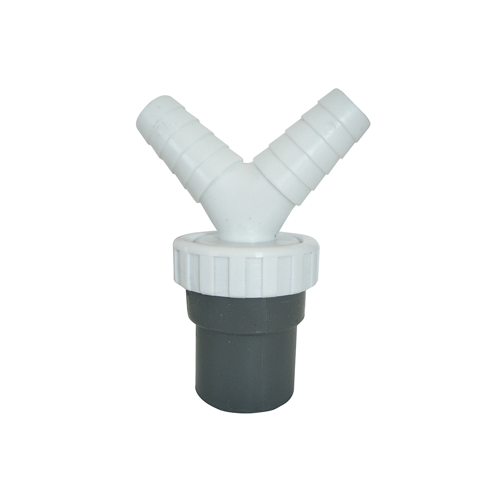 ENLACE MIXTO TUBOS LISOS DOBLE TOMA PLASTICO PVC - Ítem
