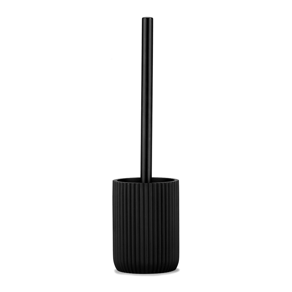 ESCOBILLA RESINA NEGRO MATE Ø9,5x36cm ANDREA HOUSE - Ítem