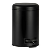 PAPELERA BAÑO METAL NEGRO 3l ANDREA HOUSE