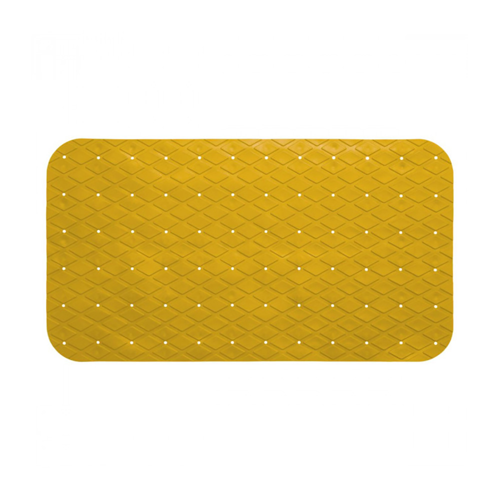 ALFOMBRA DE DUCHA INTERIOR RECTANGULAR ANTIDESLIZANTE MOSTAZA 69x39cm - Ítem