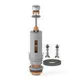 DESCARGA SIMPLE PULSADOR INTERRUMPIBLE HYDRO COMPLETA PH70113 PRHIE