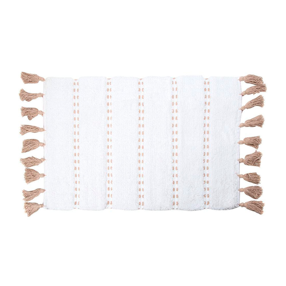 ALFOMBRA BAÑO 'POM POM' MARRON 50x75cm - Ítem