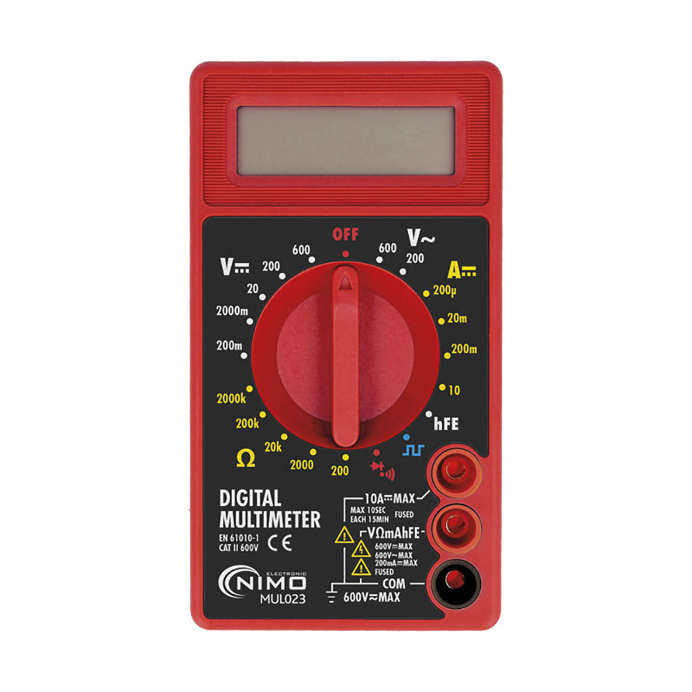 MULTIMETRO DIGITAL 3 1/2 DIGITOS CAT.II 600V NIMO - Ítem