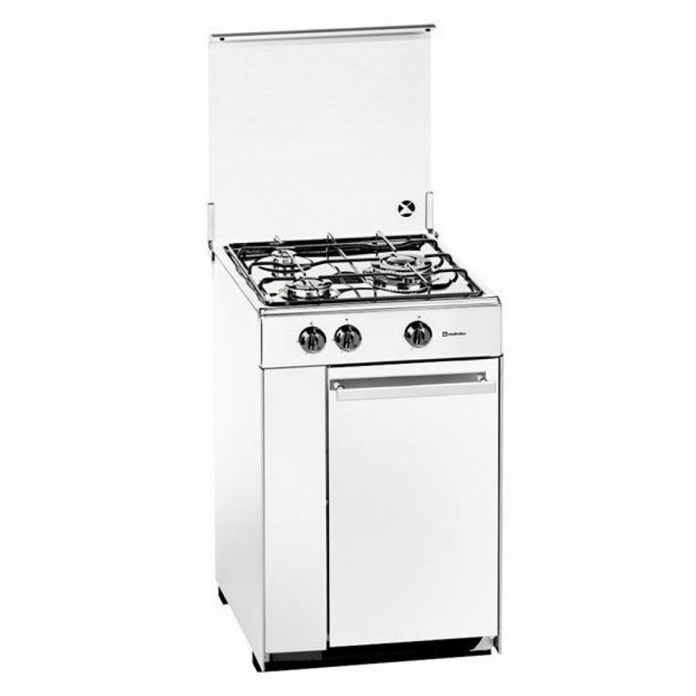 COCINA DE GAS CON PORTABOMBONA BLANCA 3 FUEGOS MEIRELES 5302DVW