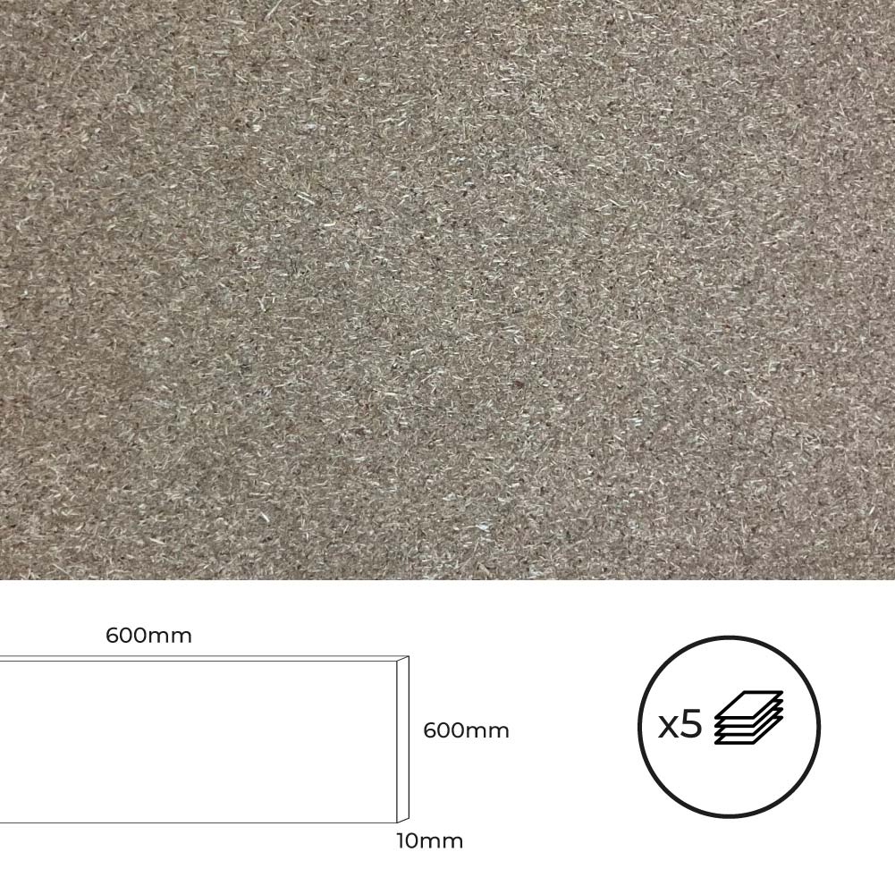 SET 5 TABLEROS AGLOMERADO 600x600x10mm. BERTINI - Ítem