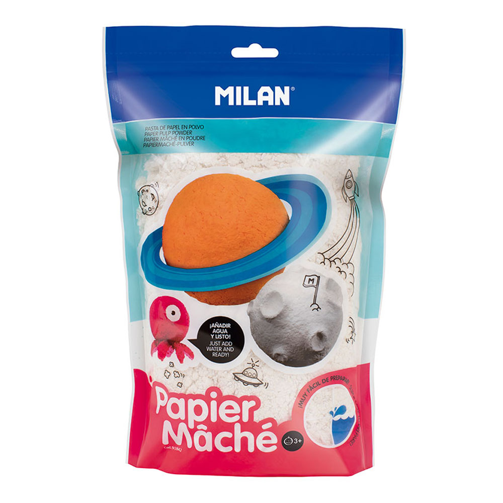 BOLSA 200g PAPEL MACHÉ BLANCO EN POLVO MILAN