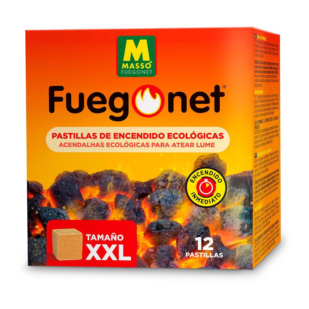 12 UNIDADES PASTILLAS ECOLÓGICAS XXL FUEGONET MASSÓ - Ítem