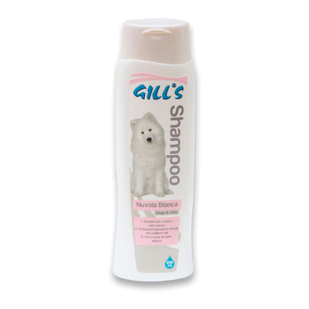 CHAMPU PARA MASCOTAS GILL'S PELO BLANCO 200ml