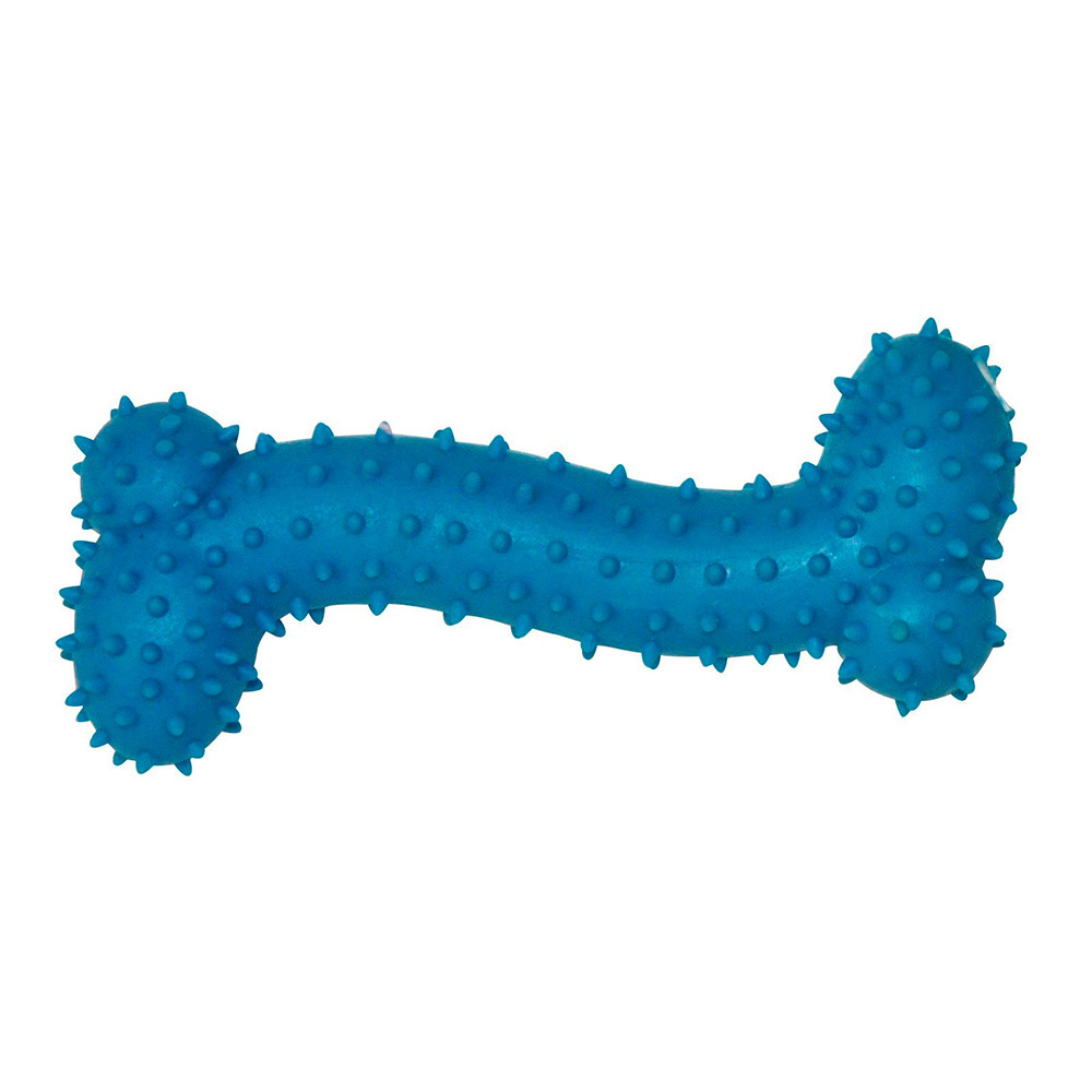 MINI HUESO DE GOMA CON PINCHOS DE GOMA 11cm NAYECO COLORES / MODELOS SURTIDOS - Ítem
