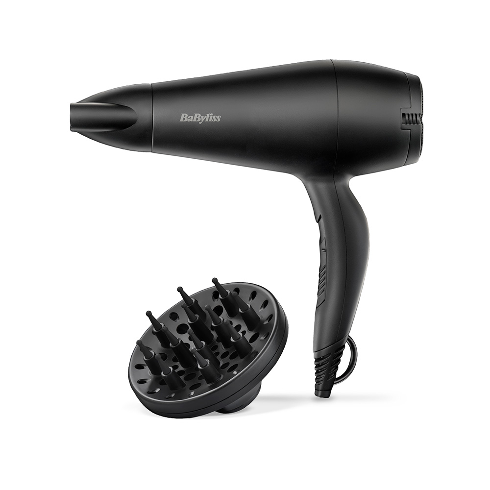 SECADOR 2000W CON DIFUSOR NEGRO SMOOTH D215DE BABYLISS