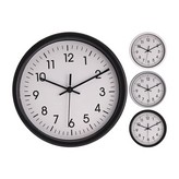 RELOJ DE PARED REDONDO FONDO BLANCO Ø20x4cm COLORES / MODELOS SURTIDOS