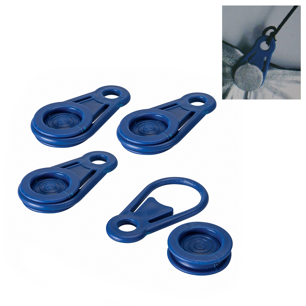 CONJUNTO DE 6 CLIPS TIPO PINZA PARA SUJECION DE TOLDOS Y LONAS. Ø0,44x8,3cm BENSON - Ítem