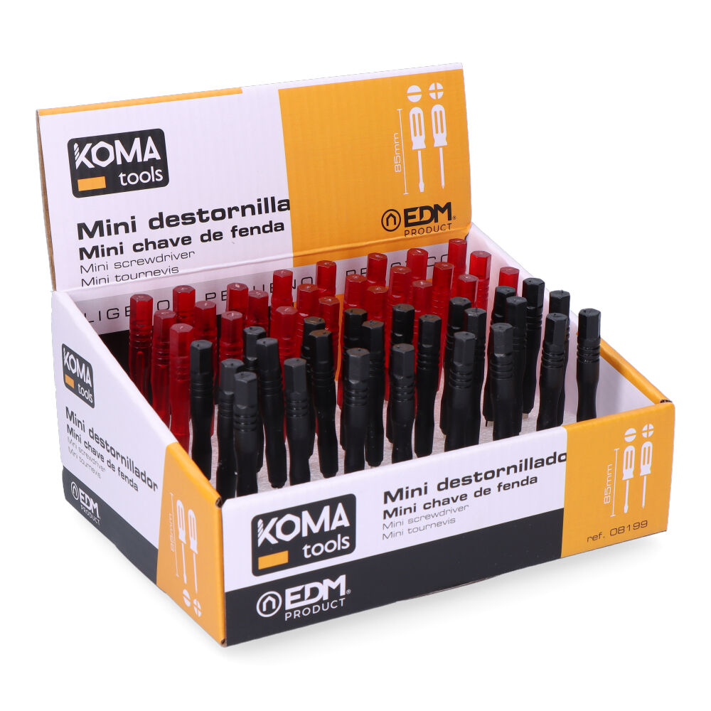 EXPOSITOR 48 MINI DESTORNILLADORES 85mm KOMA TOOLS - Ítem