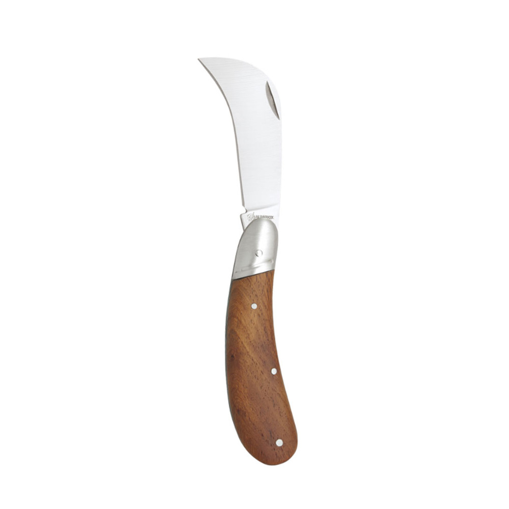 NAVAJA TRANCHETE INOXIDABLE HOJA 7,5cm MANGO MADERA IMEX EL ZORRO - Ítem