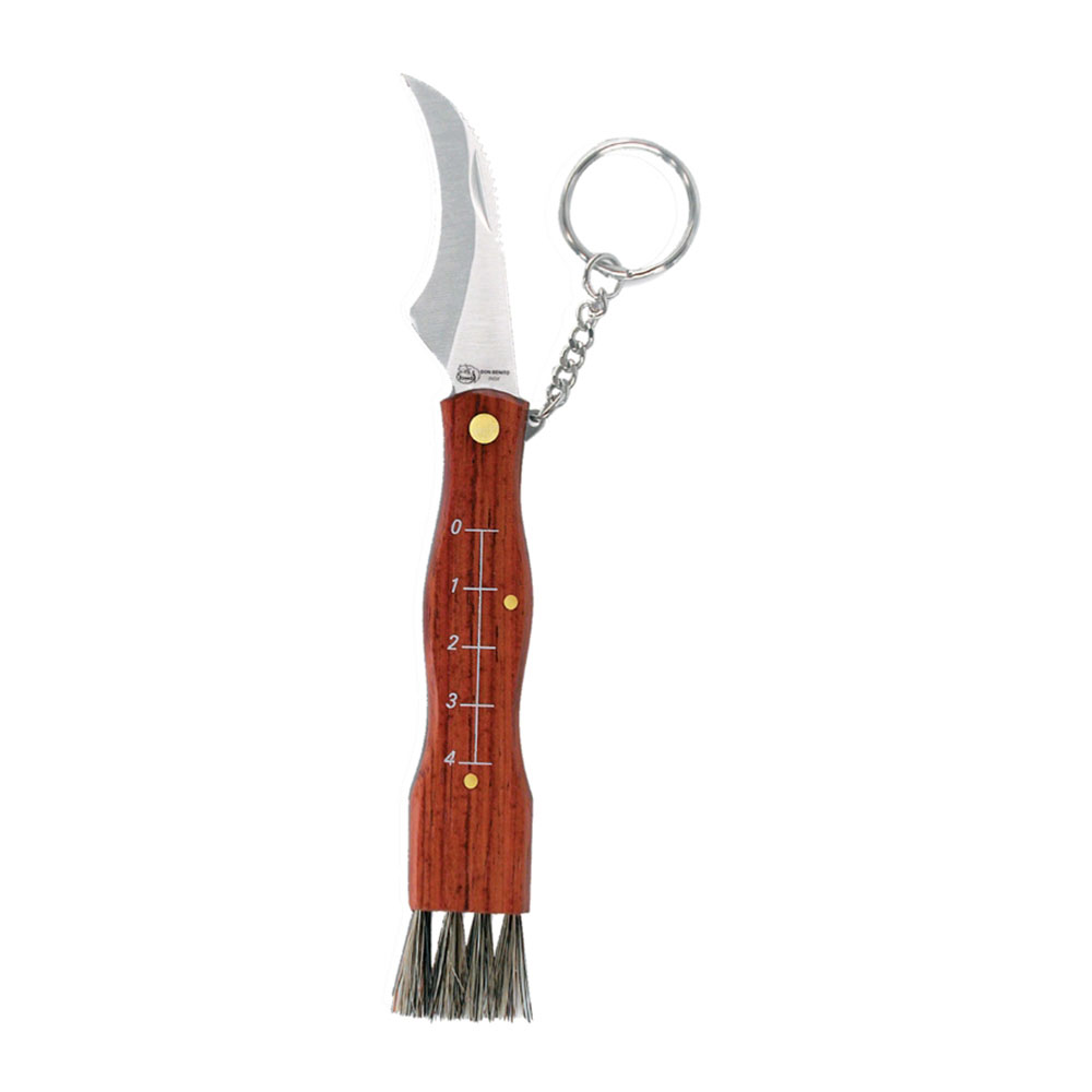 NAVAJA SETAS INOXIDABLE CON LLAVERO + FUNDA HOJA 6cm IMEX EL ZORRO - Ítem