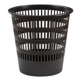 PAPELERA DE 16L CON REJILLA NEGRA FAIBO