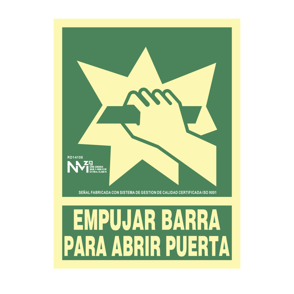 CARTEL DE EVACUACIÓN 