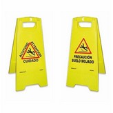 PANEL AMARILLO PRECAUCION SUELO MOJADO 62cm Al. NORMALUZ