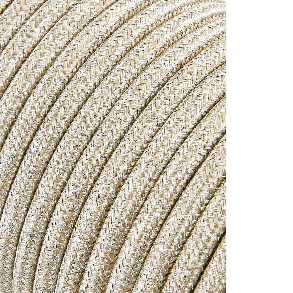 CABLE CORDON TUBULAIRE 2x0,75mm C15 BEIGE 25m