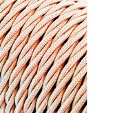 CABLE TEXTIL TRENZADO 2x0,75mm C-15 BEIGE SEDA 25m