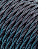 CABLE TEXTIL TRENZADO 2x0,75mm C-63 GRIS OSCURO SEDA 25m