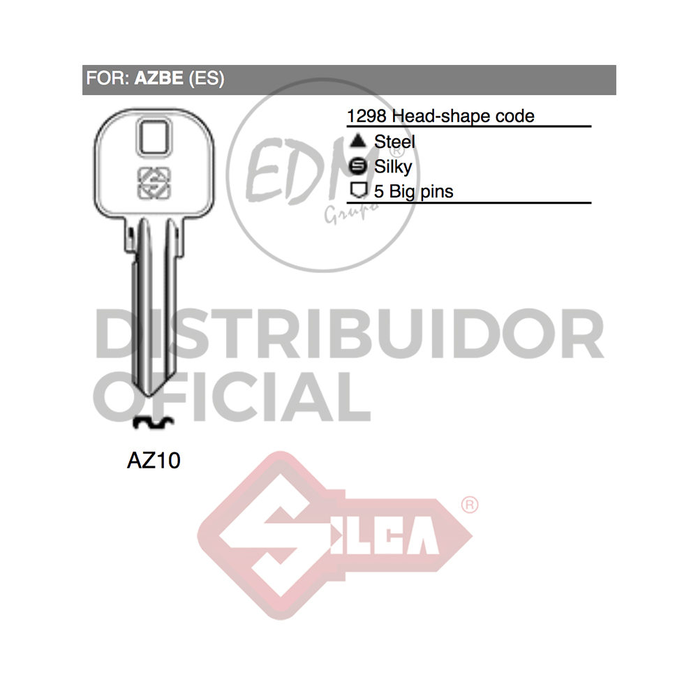 LLAVE ACERO AZ10 AZBE