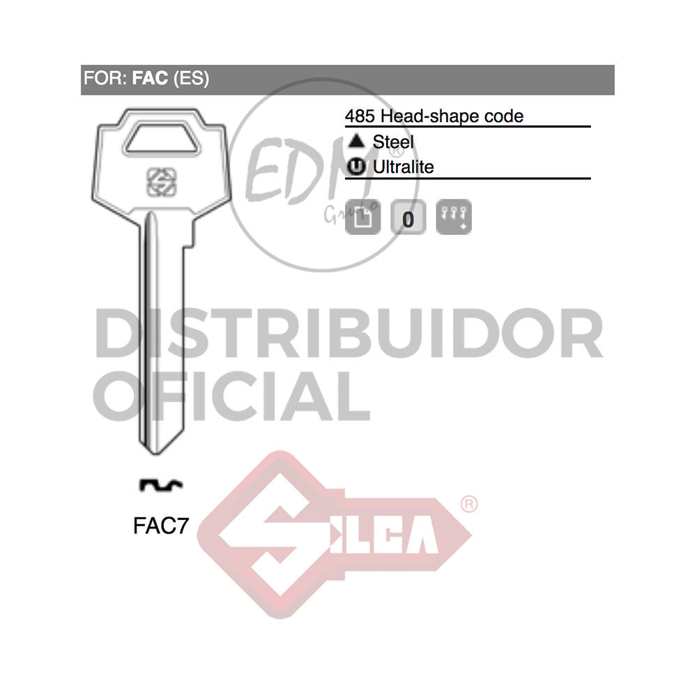 LLAVE ACERO FAC7 FAC