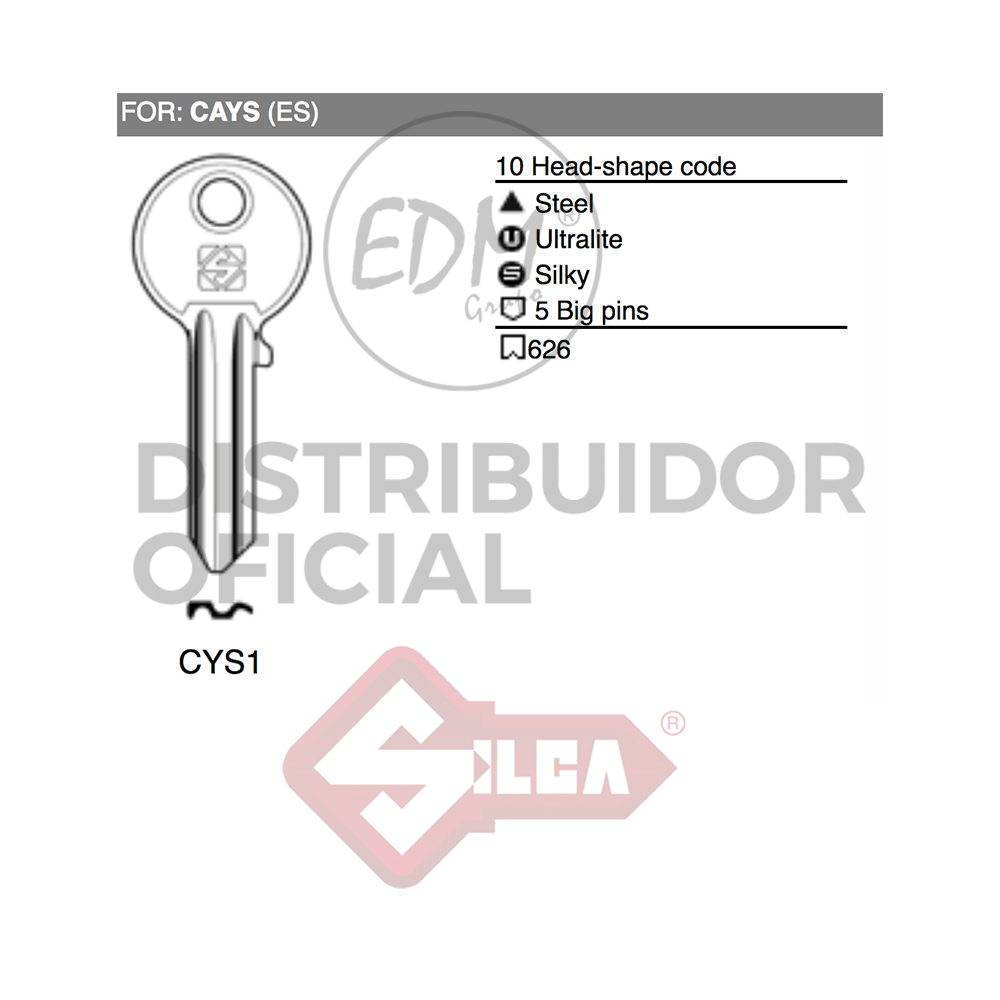 LLAVE ACERO CYS1 CAYS