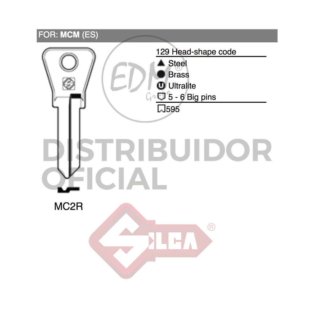 LLAVE ACERO MC2R MCM