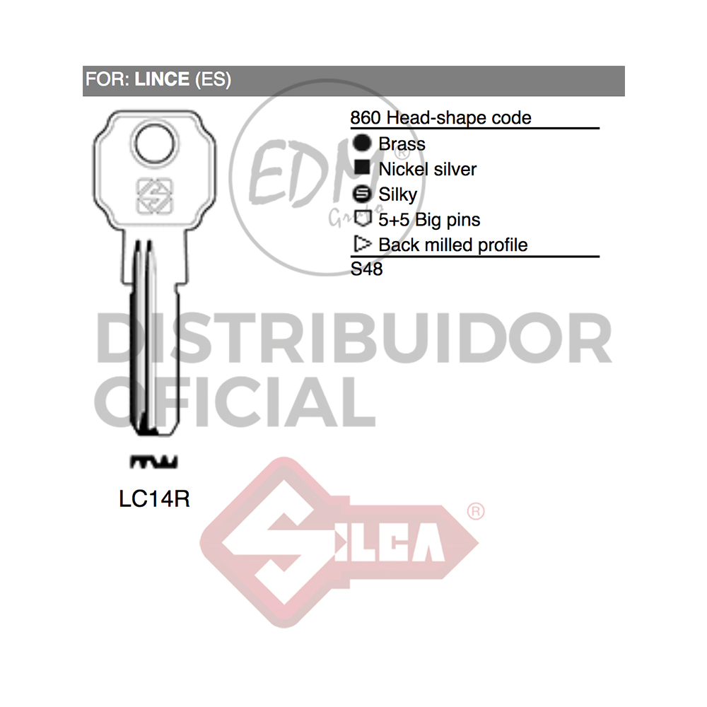 LLAVE LATON LC14R LINCE