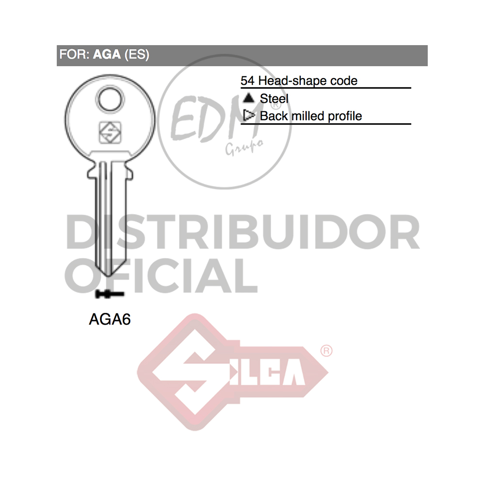LLAVE ACERO AGA6 AGA - Ítem