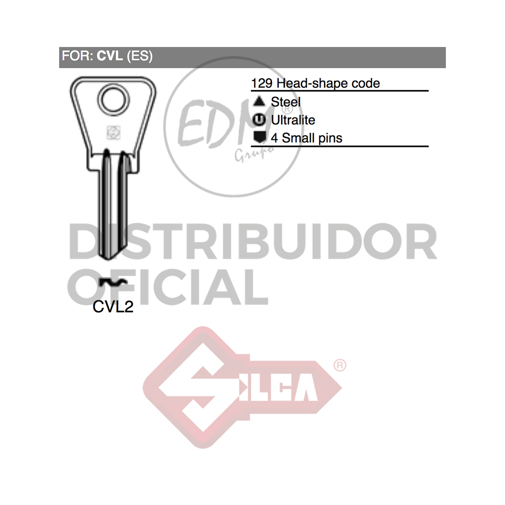 LLAVE ACERO CVL2 CVL