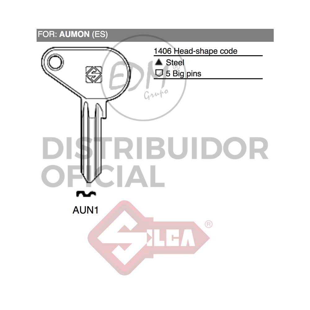 LLAVE ACERO AUN1 AUMON - Ítem