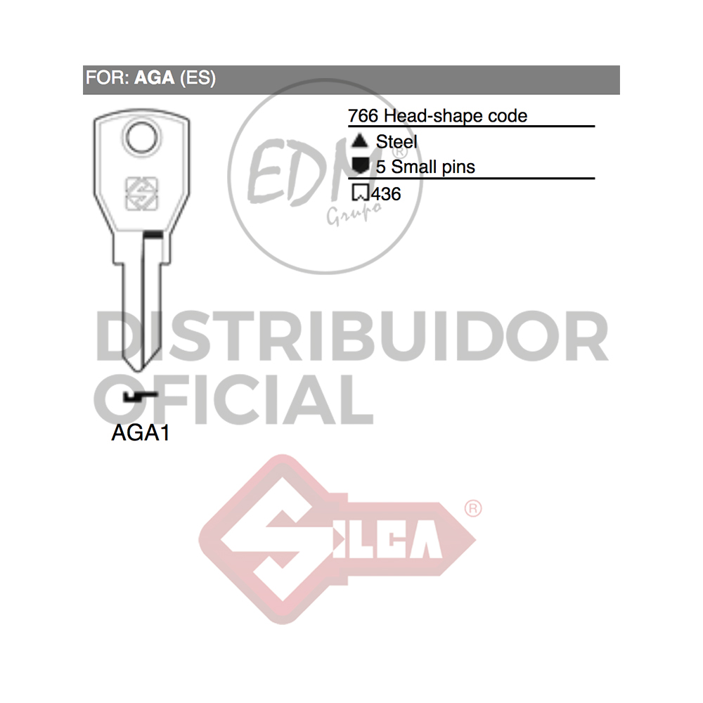 LLAVE ACERO AGA1 AGA - Ítem