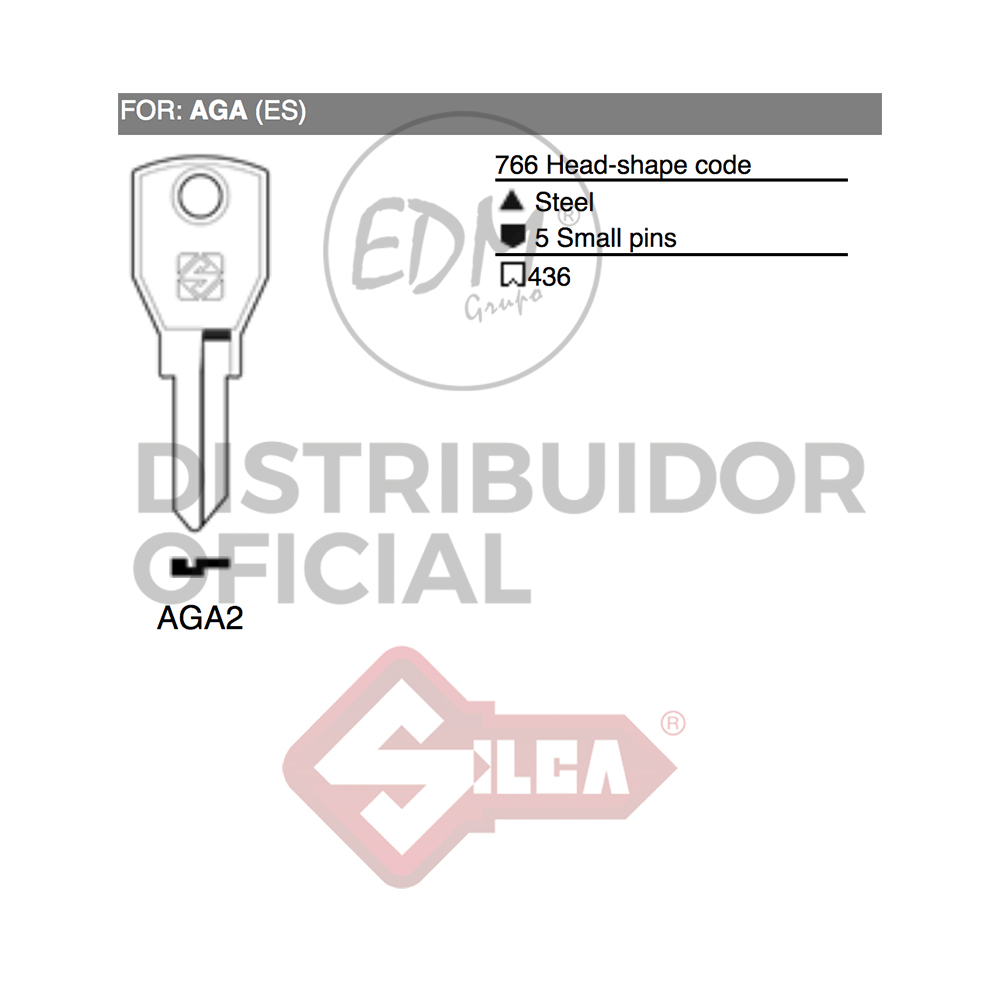 LLAVE ACERO AGA2 AGA - Ítem