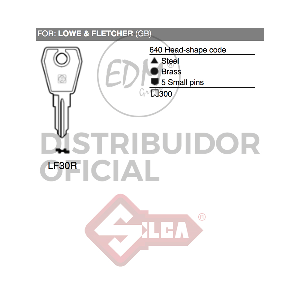 LLAVE ACERO LF30R LOWE & FLETCHER