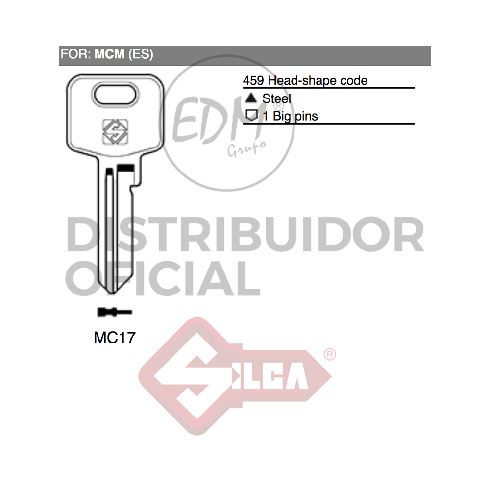 LLAVE ACERO MC17 MCM