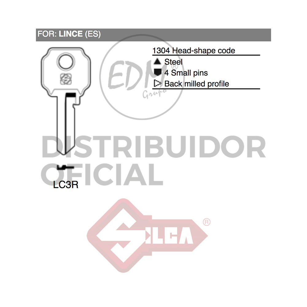 LLAVE ACERO LC3R LINCE