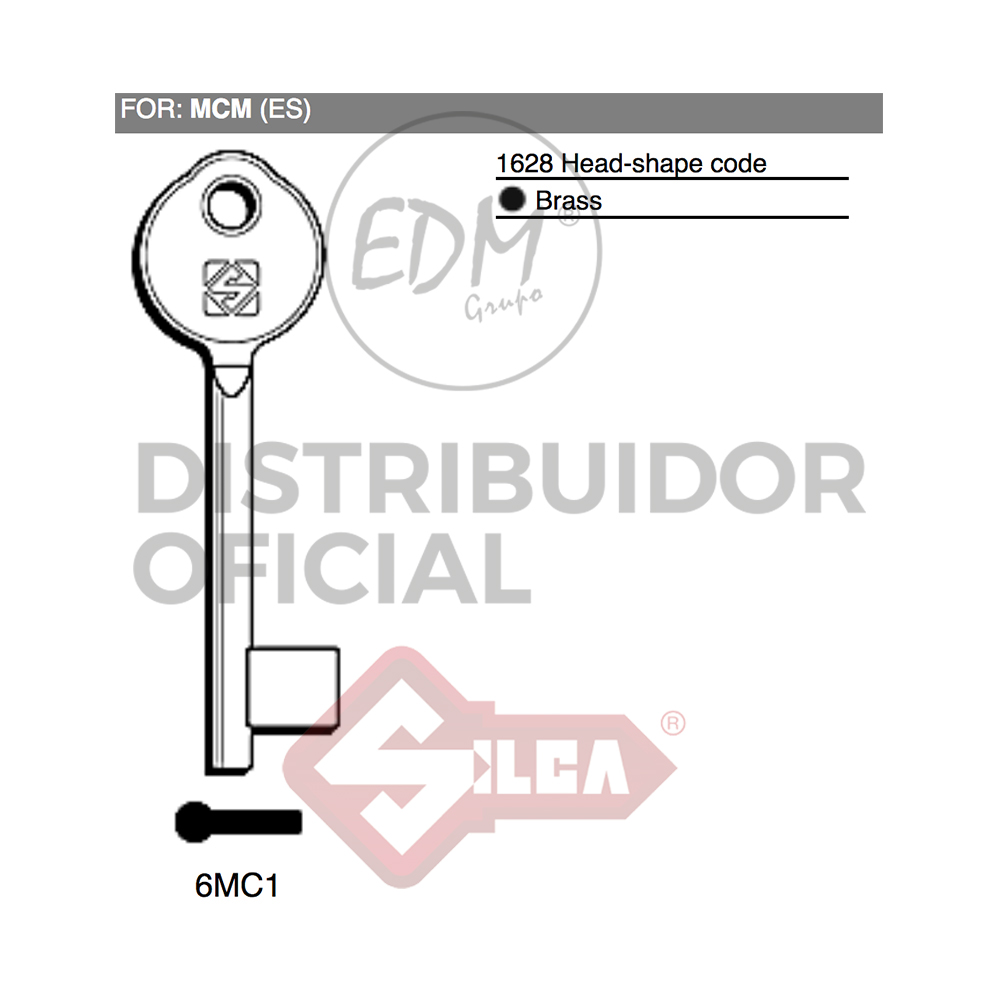 LLAVE DE GORJAS LATON 6MC1 MCM