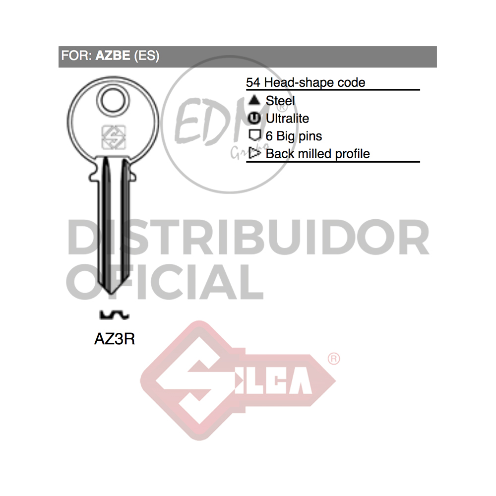 LLAVE ACERO AZ3R AZBE