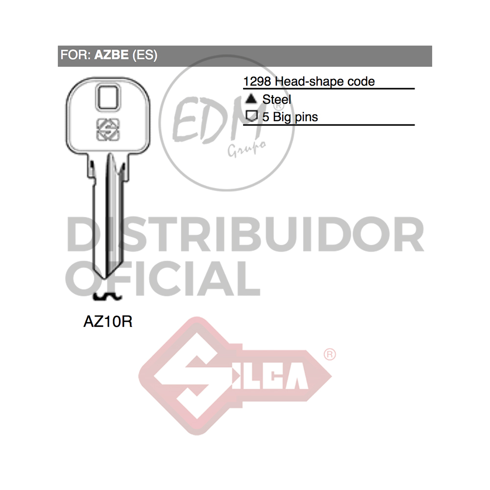 LLAVE ACERO AZ10R AZBE - Ítem