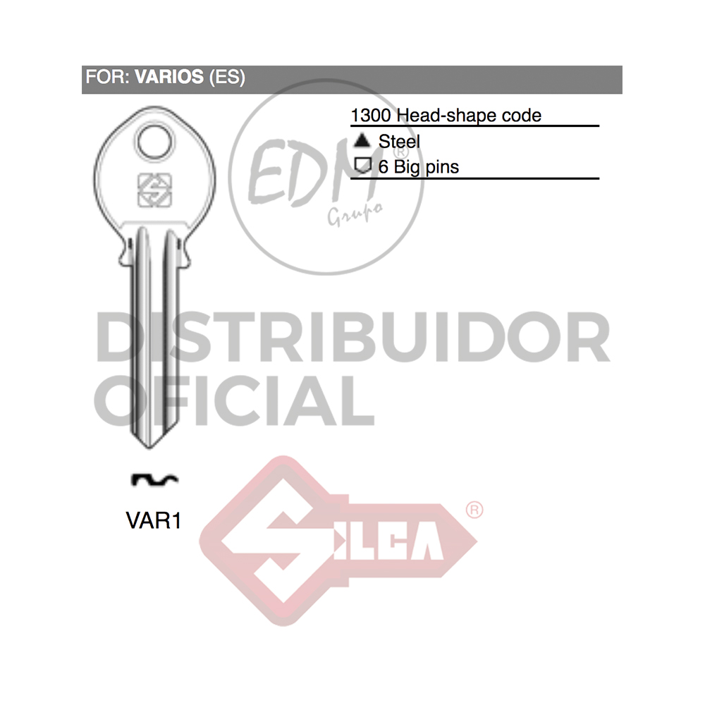 LLAVE ACERO VAR1 VARIOS