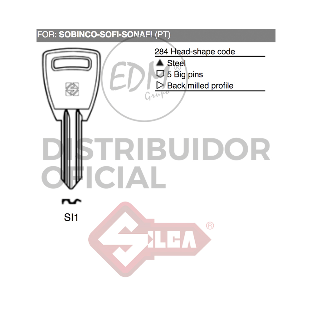 LLAVE ACERO SI1 SOBINCO