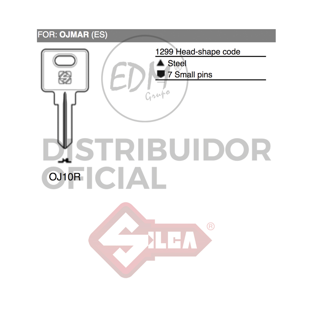 LLAVE ACERO OJ10R OJMAR