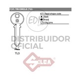 LLAVE ACERO TL3 TRI CIRCLE