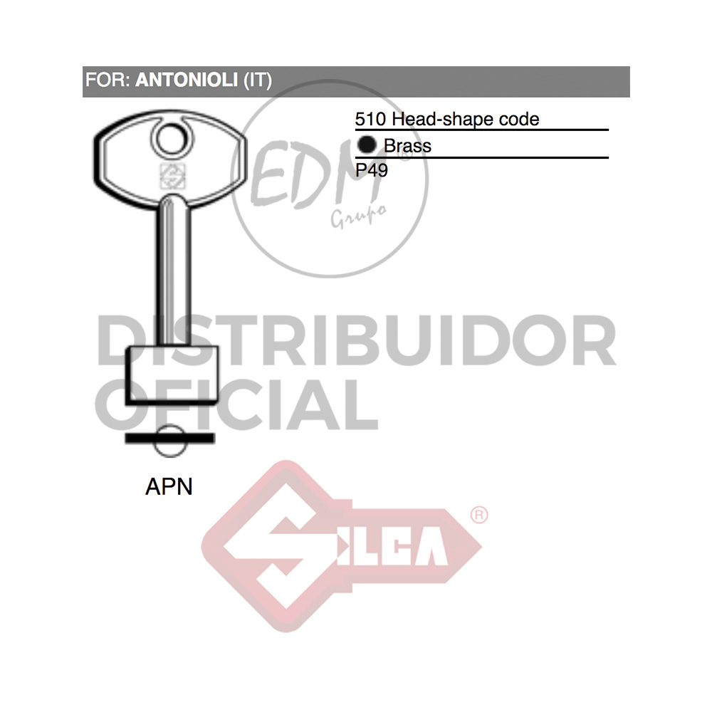 LLAVE GORJA APN ANTONIOLI