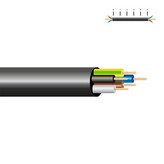 MANGUERA H05VV-F 5x1mm NEGRA EURO/m
