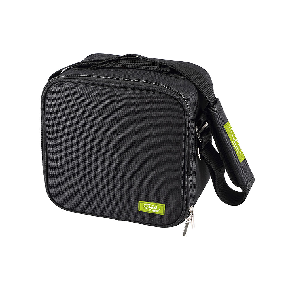 PORTA ALIMENTOS 23x22x13.5cm POLIESTER NEGRO WALKING BUSINESS SG4505BK SAN IGNACIO - Ítem