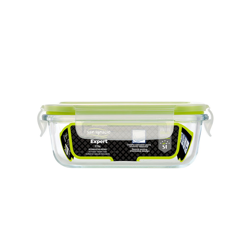 HERMÉTICO RECTANGULAR 370ml BOROSILICATO EXPERT SG4700 SAN IGNACIO